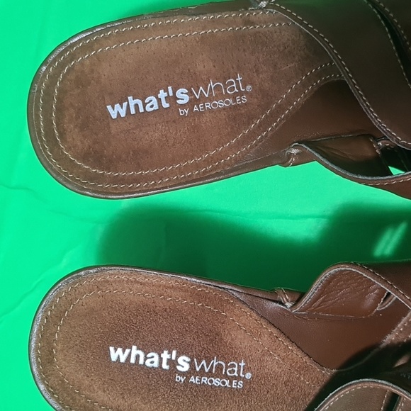 🟣👡AEROSOLES BROWN Sandals - Picture 2 of 7